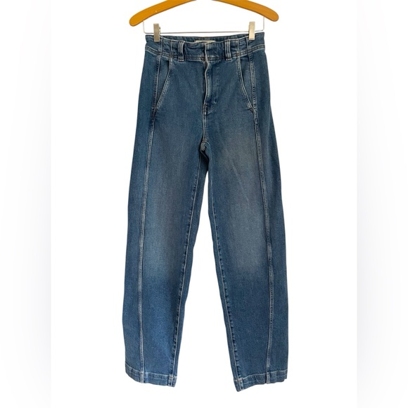 Madewell The Pieced Barrel-Leg Full-Length Jean - Picture 1 of 5